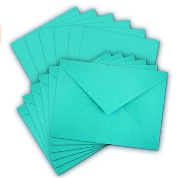 Pack of 12 Cards + 12 Envelopes A6 Tiffany 4.5"x6" - Picture 2 of 4
